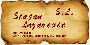 Stojan Lazarević vizit kartica